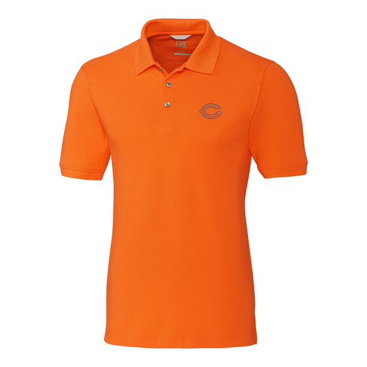 Men's Cutter & Buck Orange Chicago Bears Advantage Polo