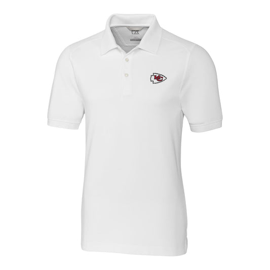 Men's Cutter & Buck White Kansas City Chiefs Advantage Polo