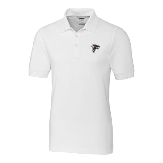 Men's Cutter & Buck White Atlanta Falcons Advantage Polo