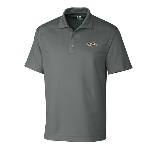 Men's Cutter & Buck Gray Baltimore Ravens DryTec Genre Polo