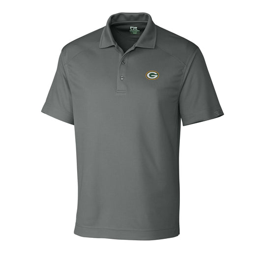 Men's Cutter & Buck Gray Green Bay Packers DryTec Genre Polo