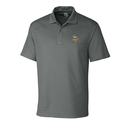 Men's Cutter & Buck Gray Minnesota Vikings DryTec Genre Polo