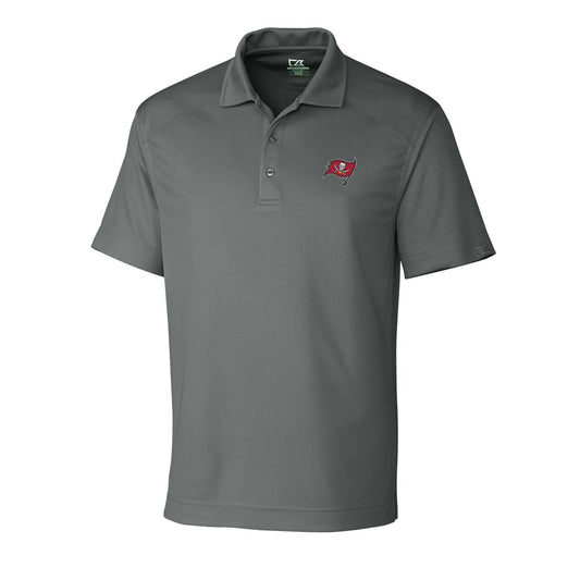 Men's Cutter & Buck Gray Tampa Bay Buccaneers DryTec Genre Polo