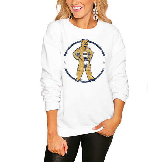 Women's White Penn State Nittany Lions End Zone Pullover Sweatshirt