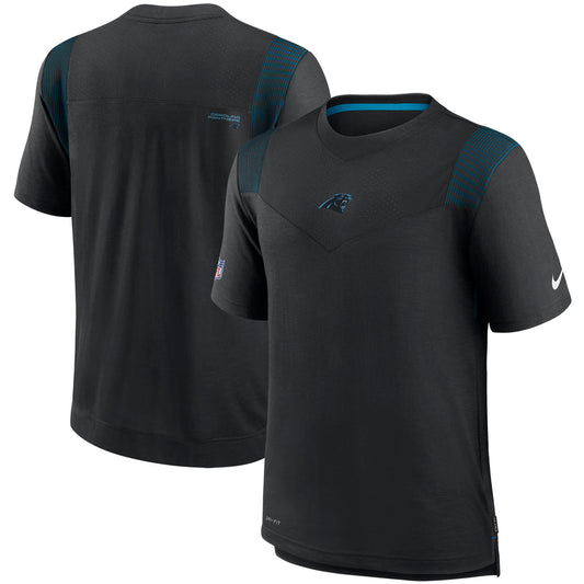 Men's Nike Black Carolina Panthers Sideline Player UV Performance T-Shirt