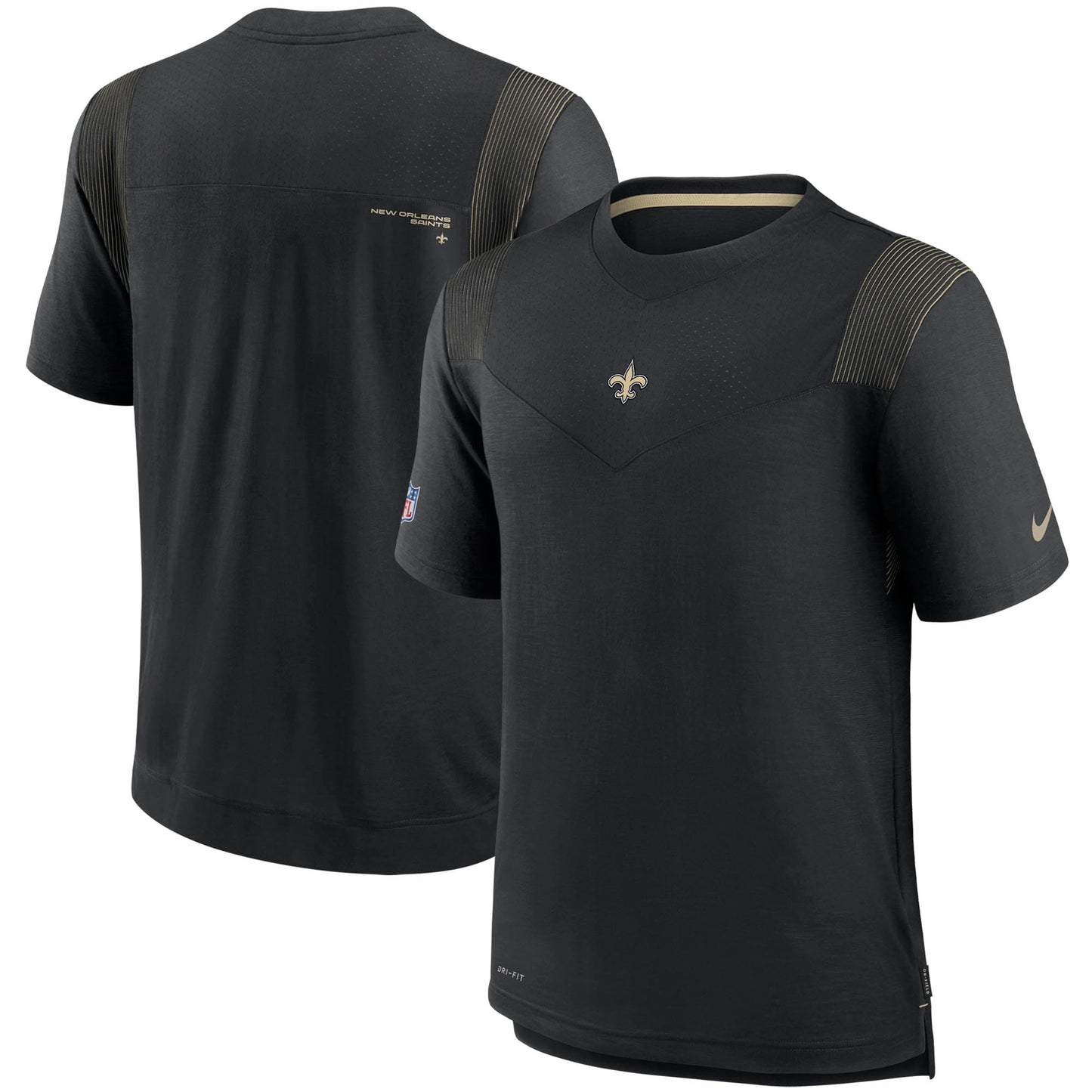 Men's Nike Black New Orleans Saints Sideline Player UV Performance T-Shirt