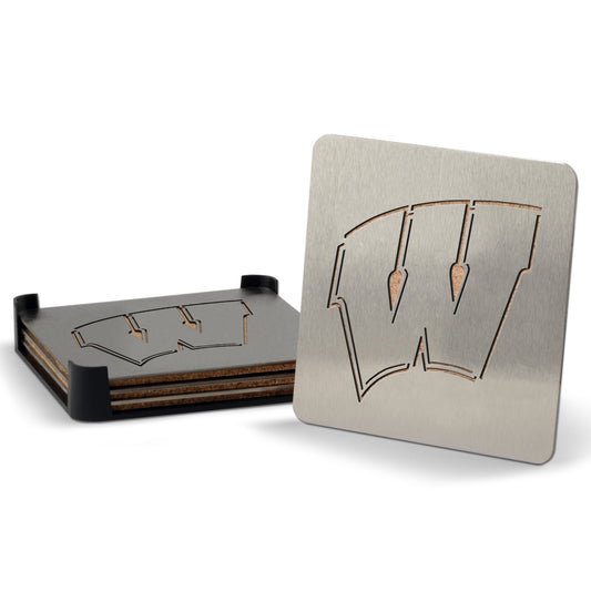 Wisconsin Badgers 4-Piece Coaster Set