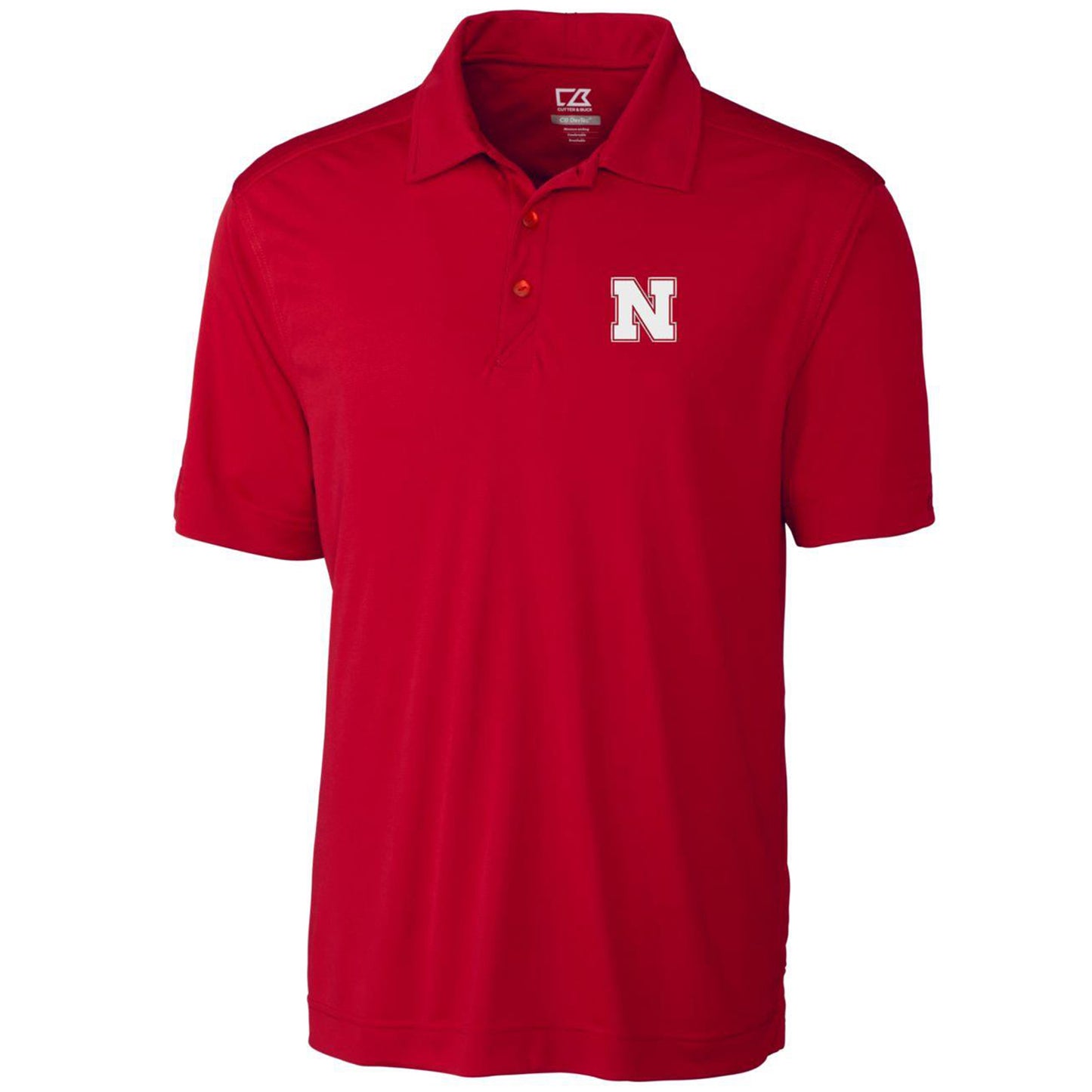 Men's Cutter & Buck Scarlet Nebraska Huskers Big & Tall DryTec Northgate Polo