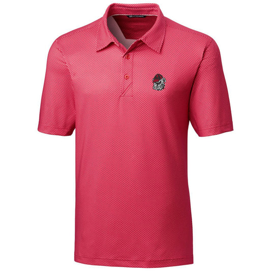 Men's Cutter & Buck Red Georgia Bulldogs Big & Tall Pike Mini Pennant Polo