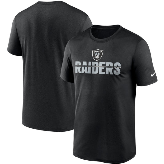 Men's Nike Black Las Vegas Raiders Legend Microtype Performance T-Shirt