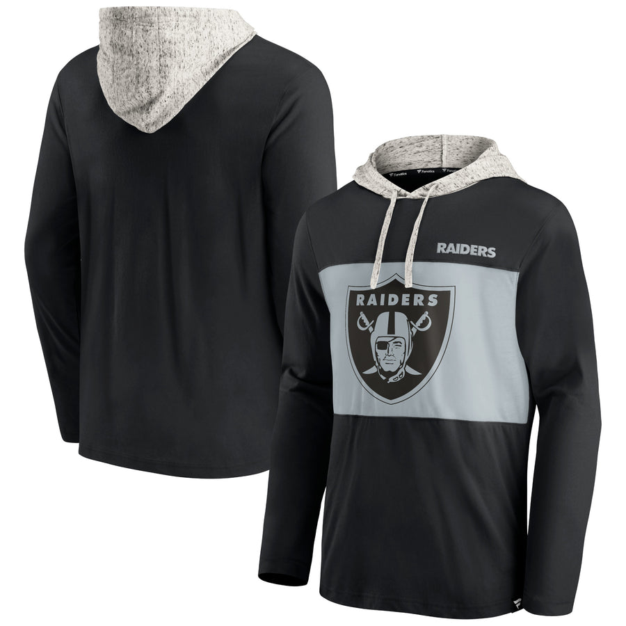 Men's Fanatics Black Las Vegas Raiders Long Sleeve Hoodie T-Shirt