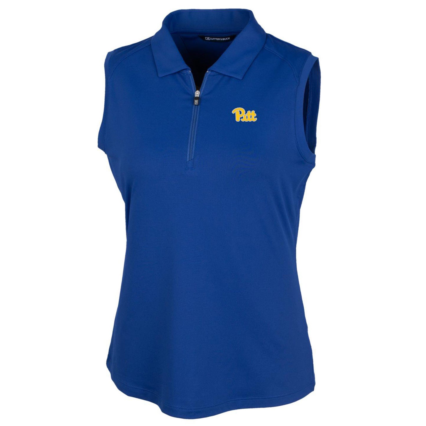 Women's Cutter & Buck Royal Pitt Panthers Forge Sleeveless Polo