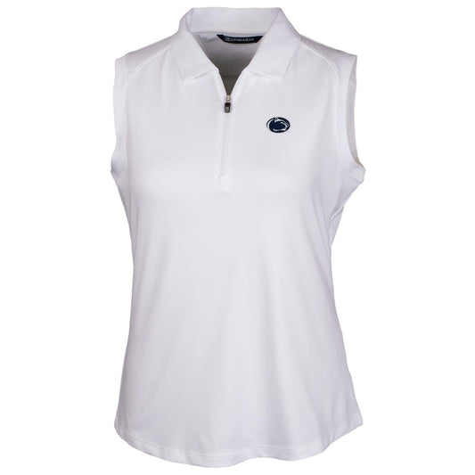 Women's Cutter & Buck White Penn State Nittany Lions Forge Sleeveless Polo