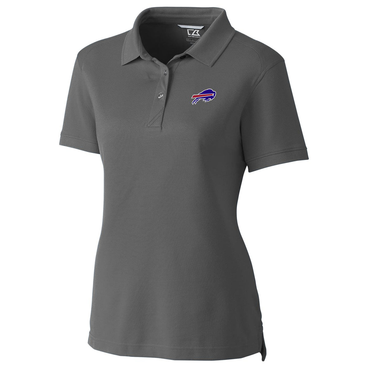 Women's Cutter & Buck Gray Buffalo Bills Advantage Polo