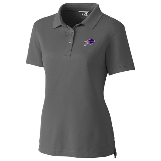 Women's Cutter & Buck Gray Buffalo Bills Advantage Polo