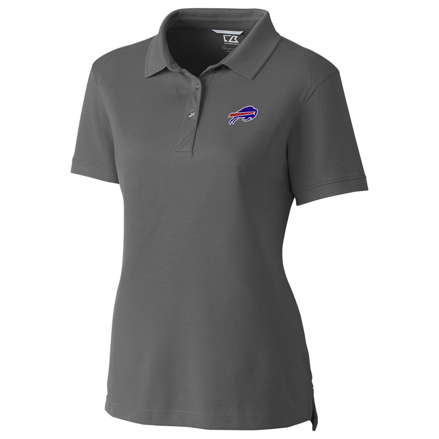 Women's Cutter & Buck Gray Buffalo Bills Advantage Polo