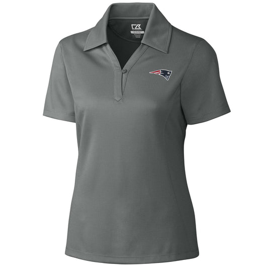 Women's Cutter & Buck Gray New England Patriots DryTec Genre Polo