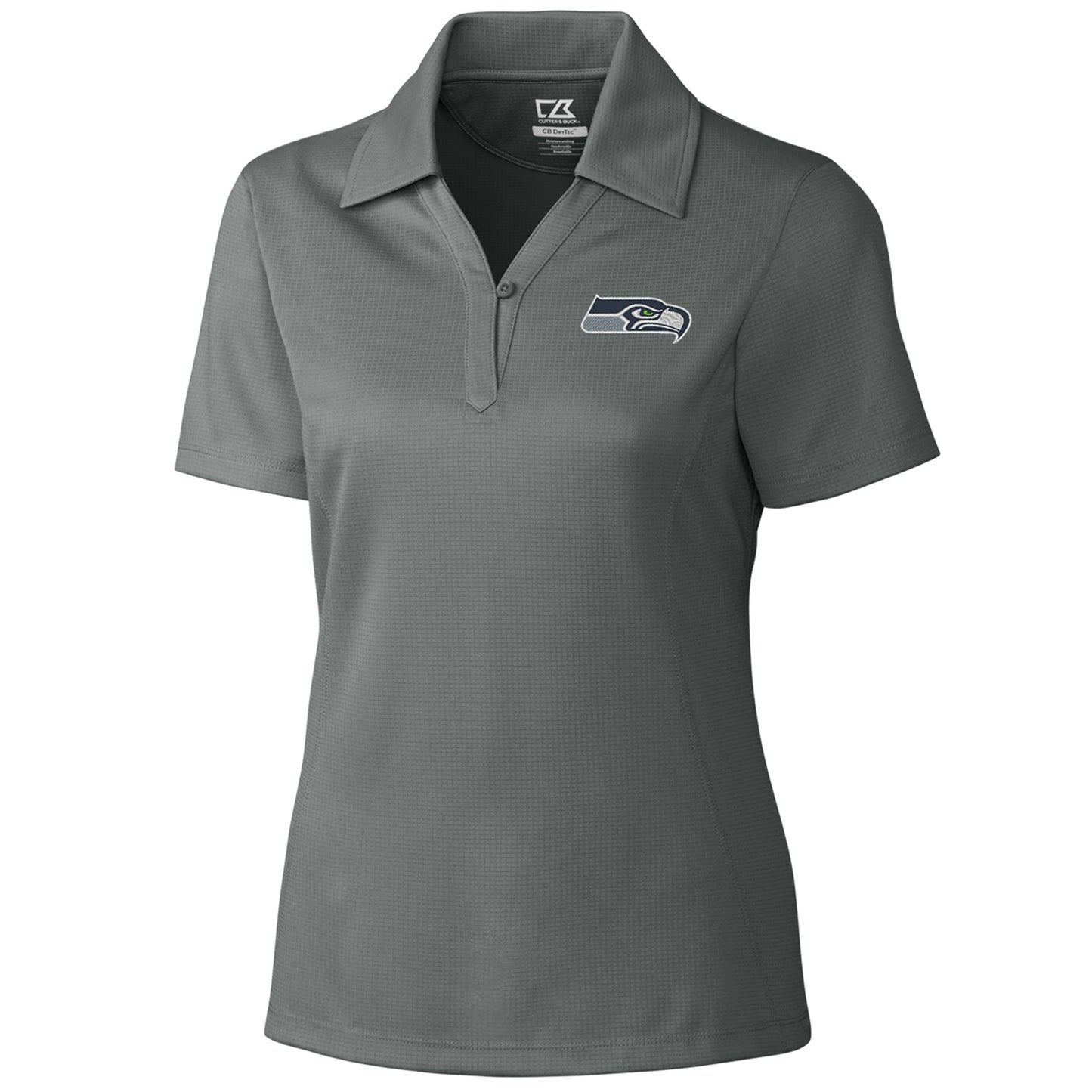 Women's Cutter & Buck Gray Seattle Seahawks DryTec Genre Polo