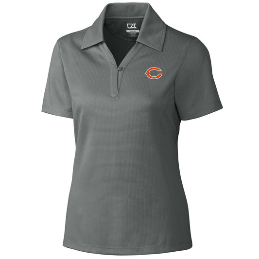 Women's Cutter & Buck Gray Chicago Bears DryTec Genre Polo