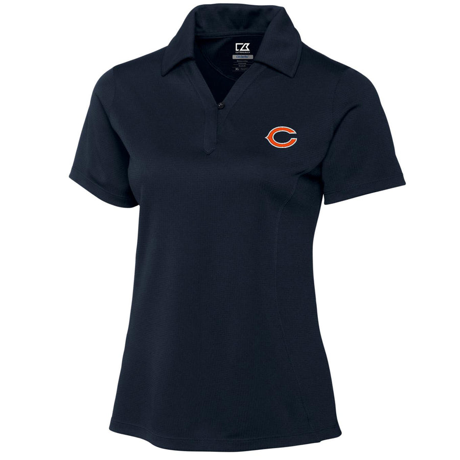 Women's Cutter & Buck Navy Chicago Bears DryTec Genre Polo
