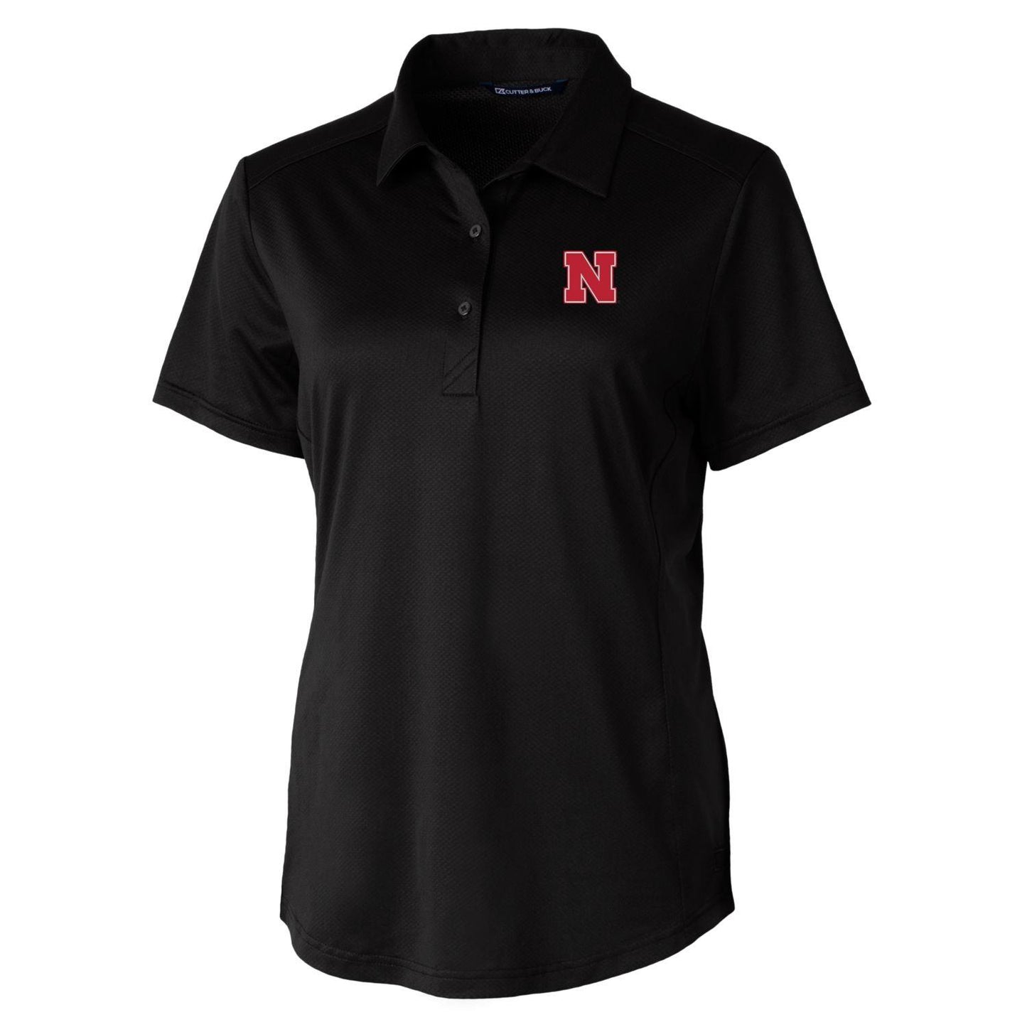 Women's Cutter & Buck Black Nebraska Huskers Prospect Polo