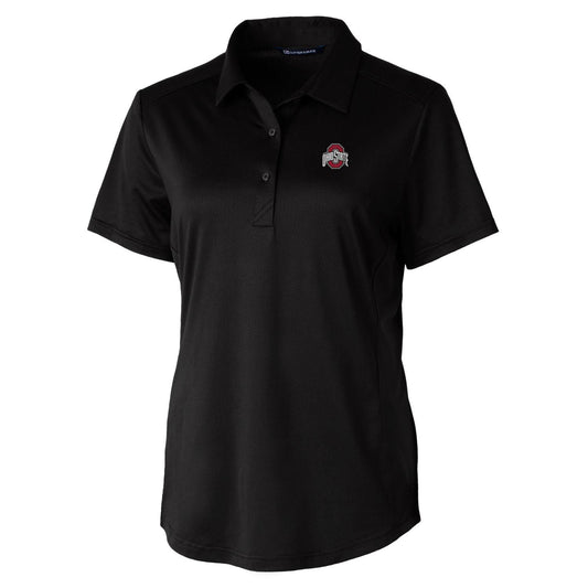 Women's Cutter & Buck Black Ohio State Buckeyes Prospect Polo