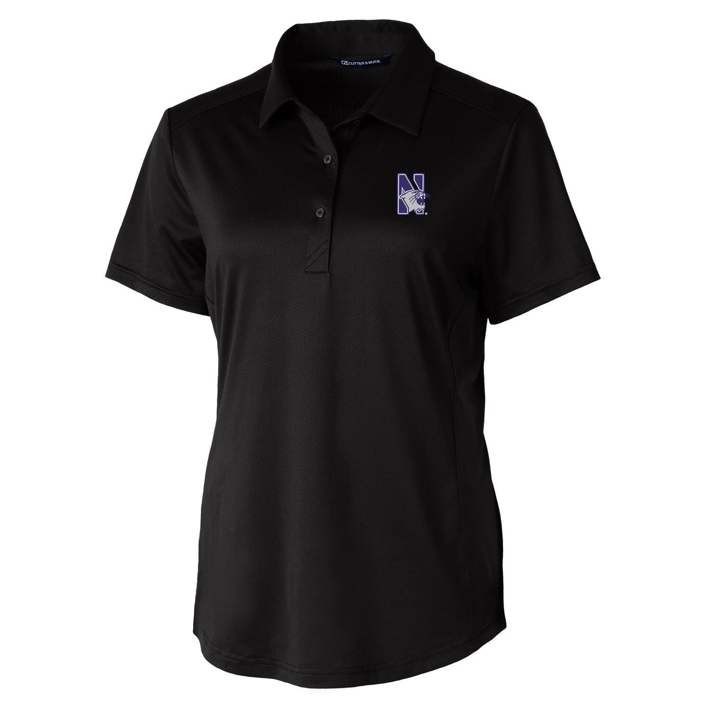 Women's Cutter & Buck Black Northwestern Wildcats Prospect Polo