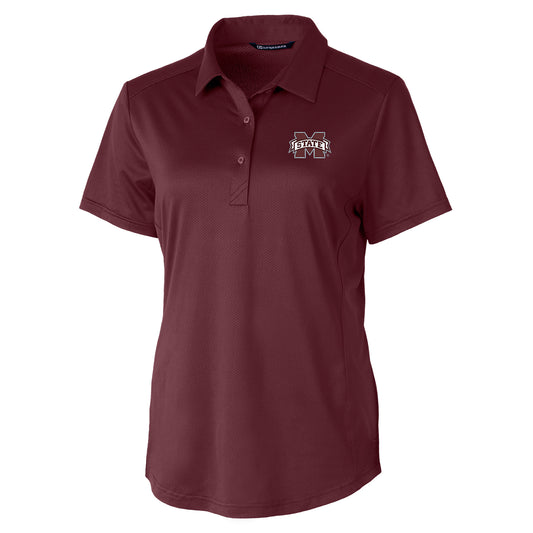 Women's Cutter & Buck Maroon Mississippi State Bulldogs Prospect Polo
