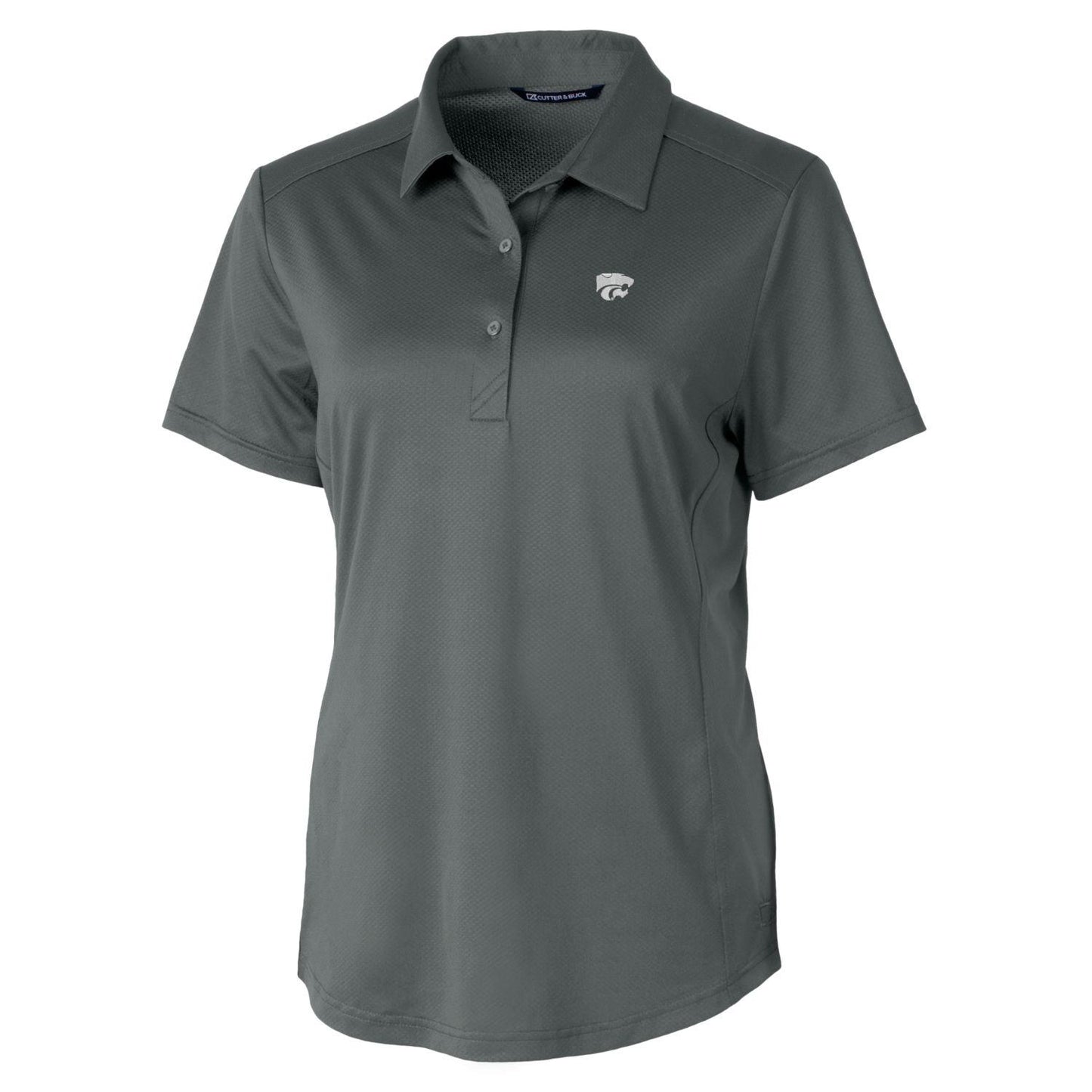 Women's Cutter & Buck Gray Kansas State Wildcats Prospect Polo