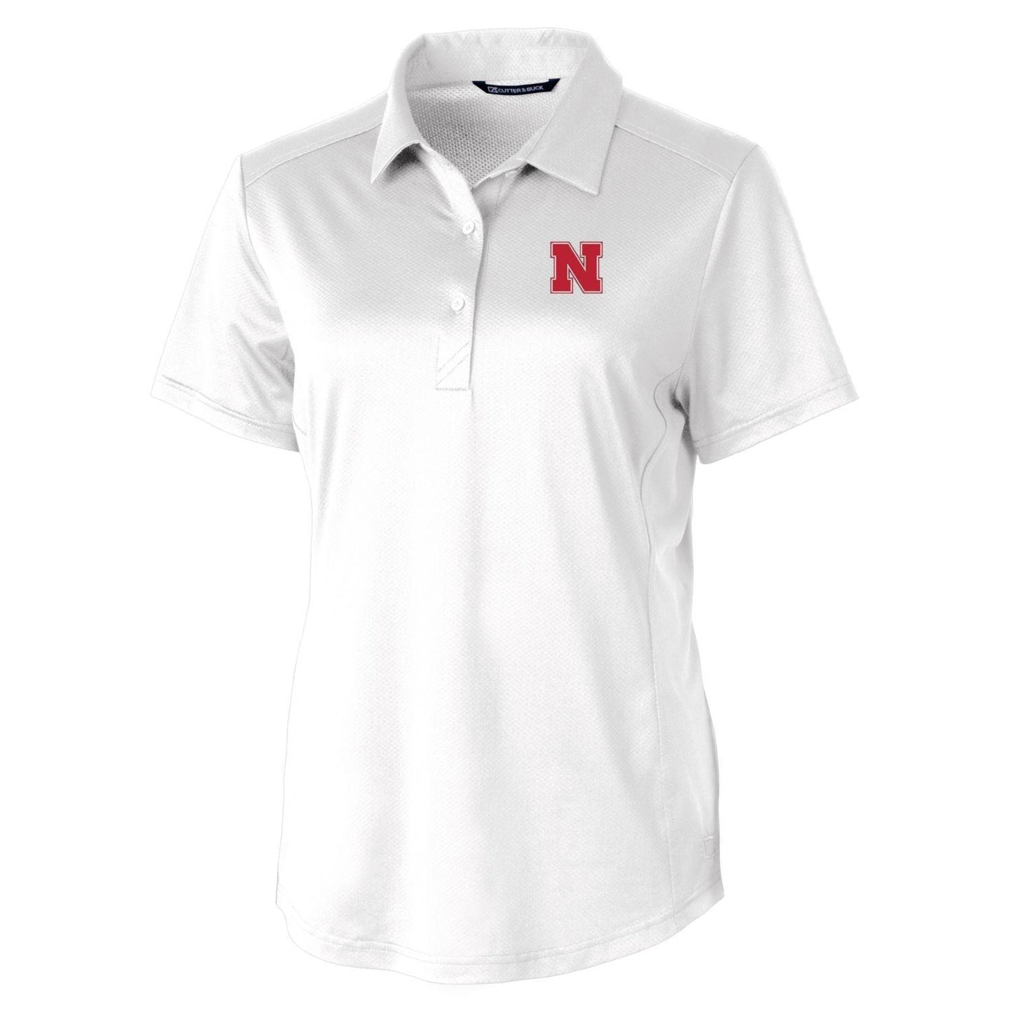 Women's Cutter & Buck White Nebraska Huskers Prospect Polo