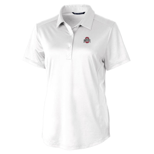 Women's Cutter & Buck White Ohio State Buckeyes Prospect Polo