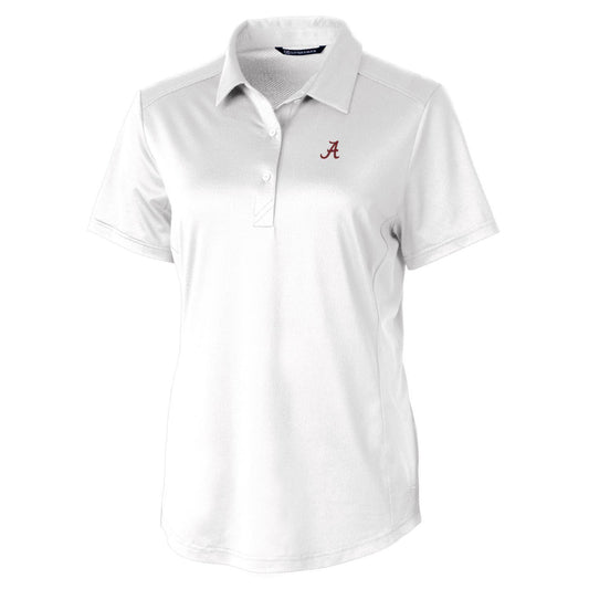 Women's Cutter & Buck White Alabama Crimson Tide Prospect Polo