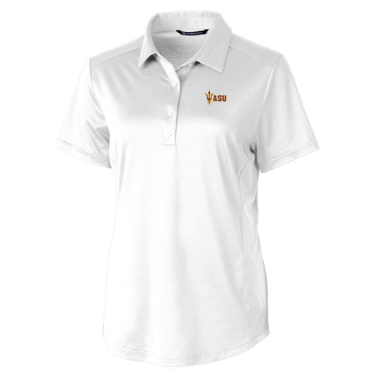 Women's Cutter & Buck White Arizona State Sun Devils Prospect Polo