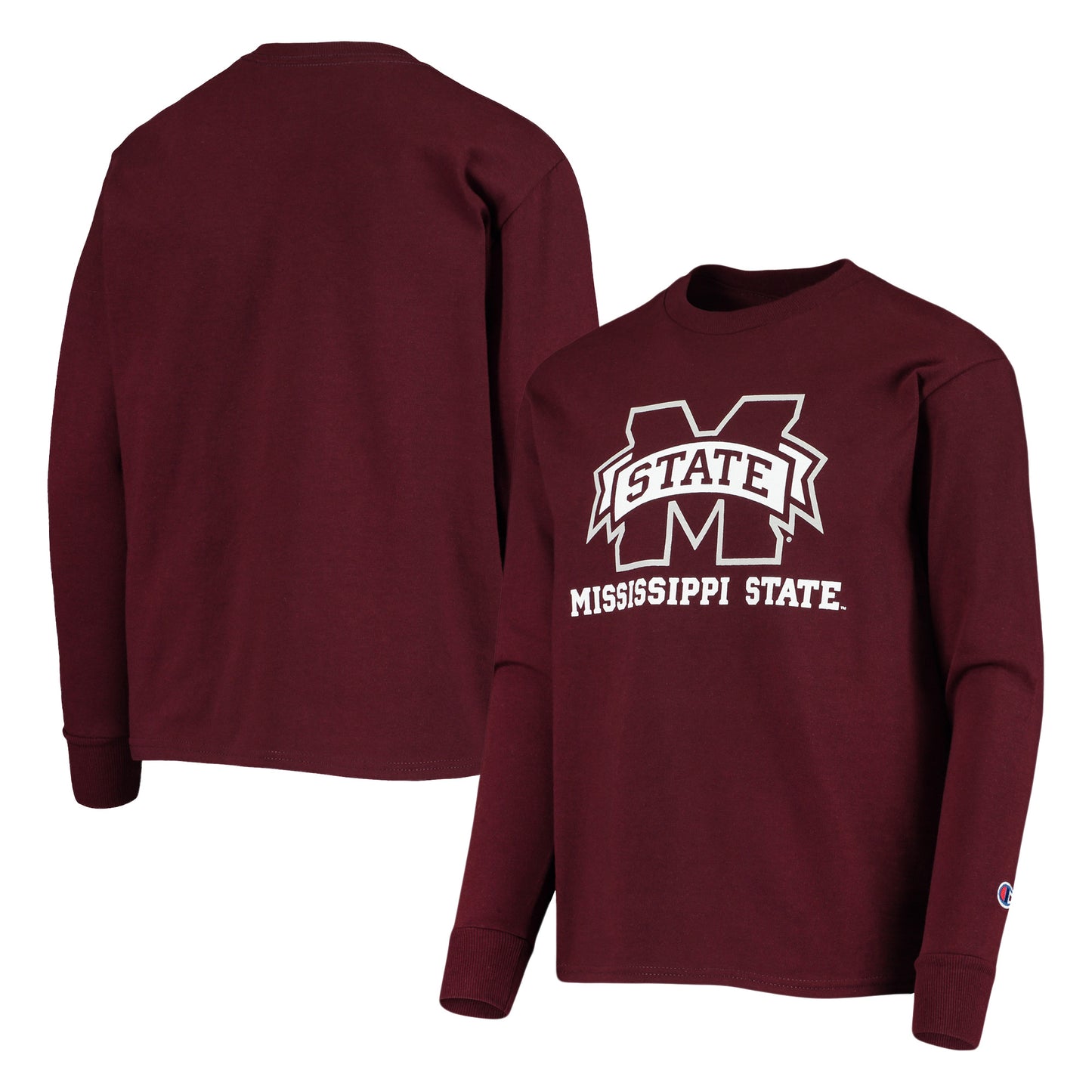 Youth Champion Maroon Mississippi State Bulldogs Lockup Long Sleeve T-Shirt