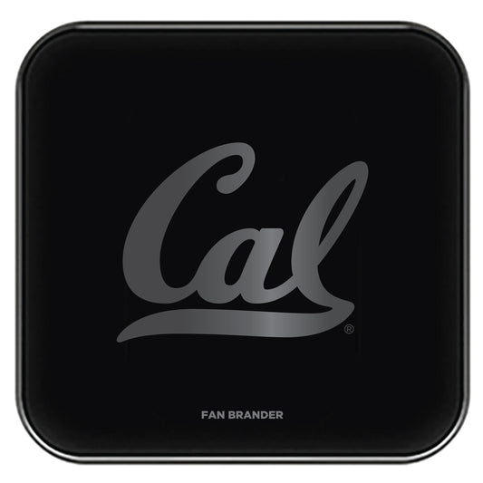 Black Cal Bears Fast Charging Glass Wireless Charge Pad