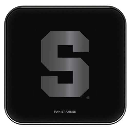 Black Syracuse Orange Fast Charging Glass Wireless Charge Pad