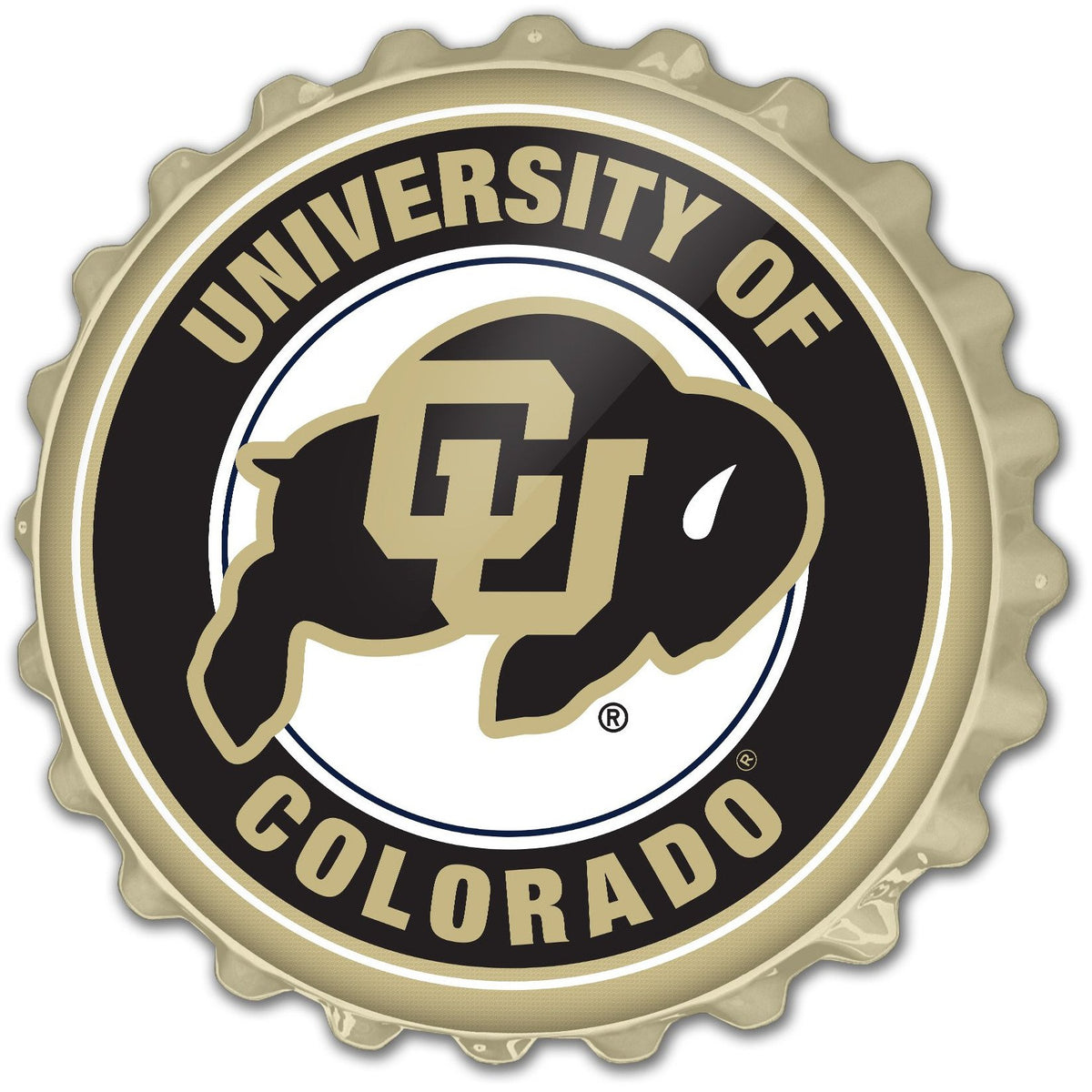 Colorado Buffaloes 19'' x 19'' Team Bottle Cap Wall Sign