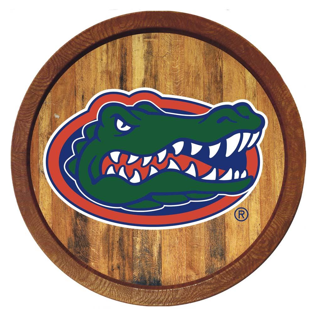 Florida Gators 21'' x 21'' Color Logo Faux Barrel Top Sign