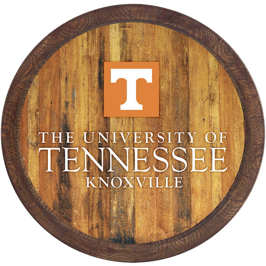 Tennessee Volunteers 21'' x 21'' Wordmark Faux Barrel Top Sign