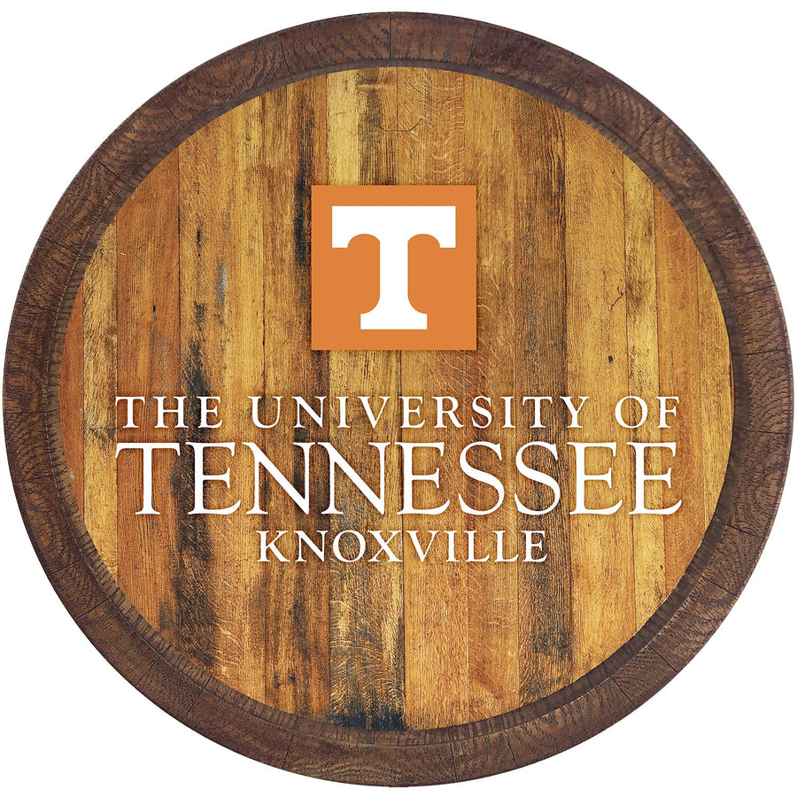 Tennessee Volunteers 21'' x 21'' Wordmark Faux Barrel Top Sign