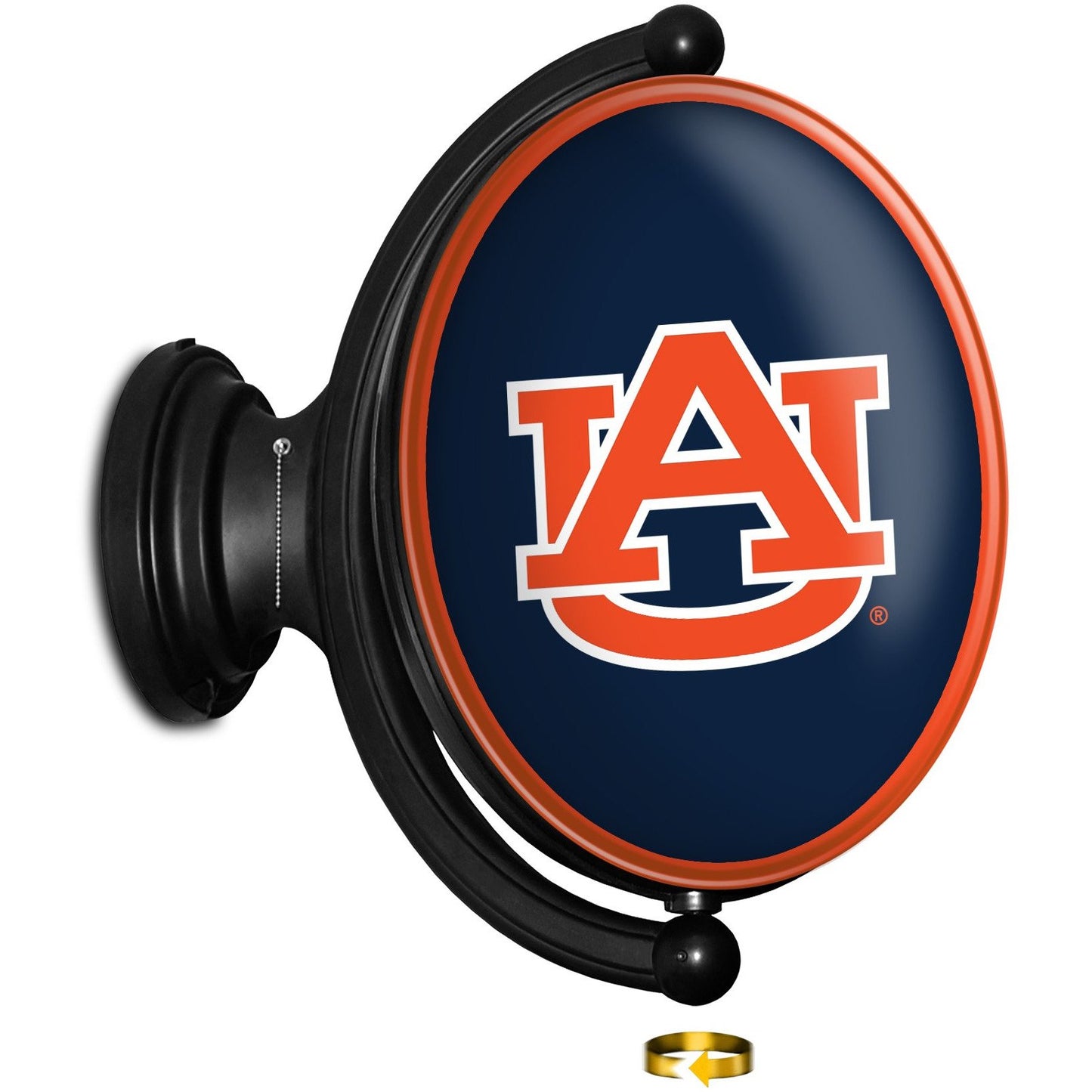 Auburn Tigers 23'' x 21'' Logo Illuminated Rotating Wall Sign