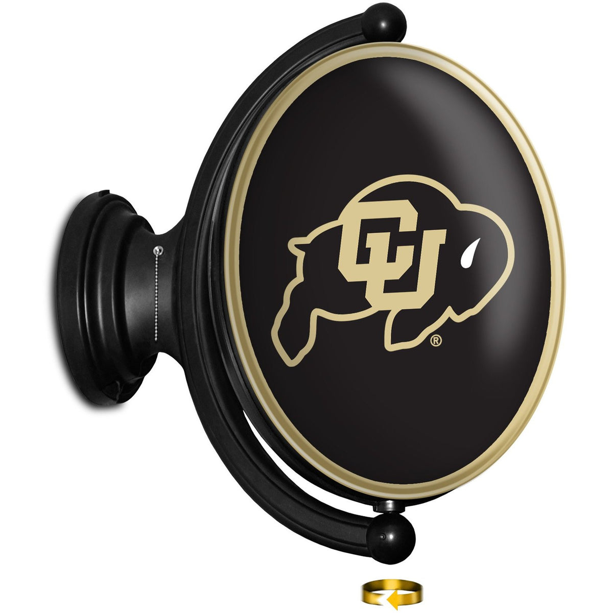 Colorado Buffaloes 23'' x 21'' Logo Illuminated Rotating Wall Sign