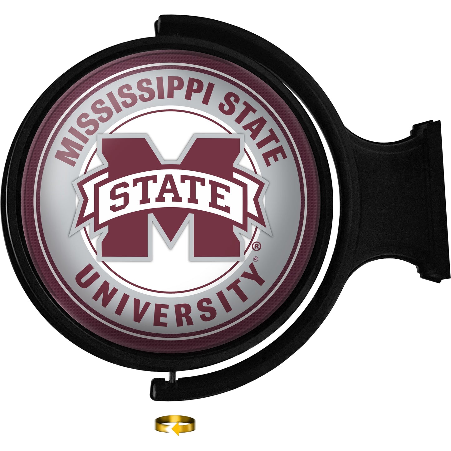 Mississippi State Bulldogs 23'' x 21'' Team Illuminated Rotating Wall Sign