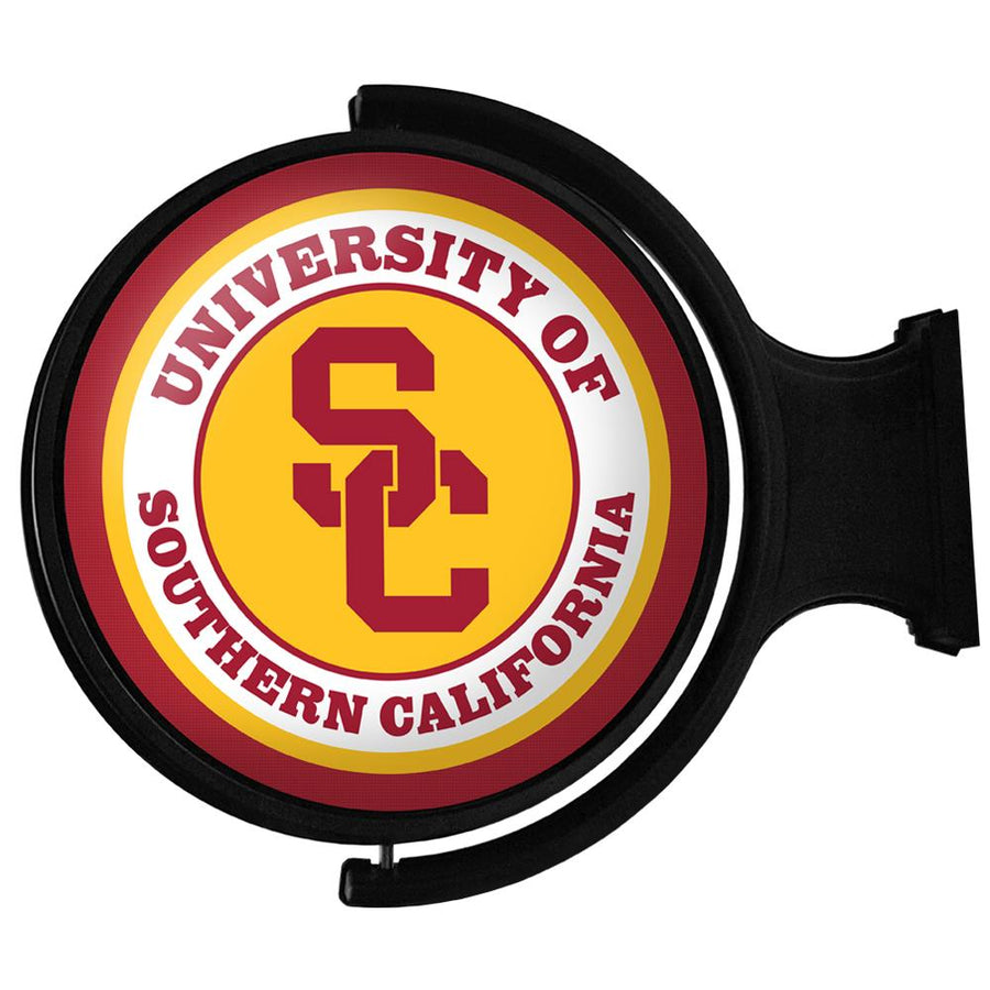 USC Trojans 23'' x 21'' Team Illuminated Rotating Wall Sign