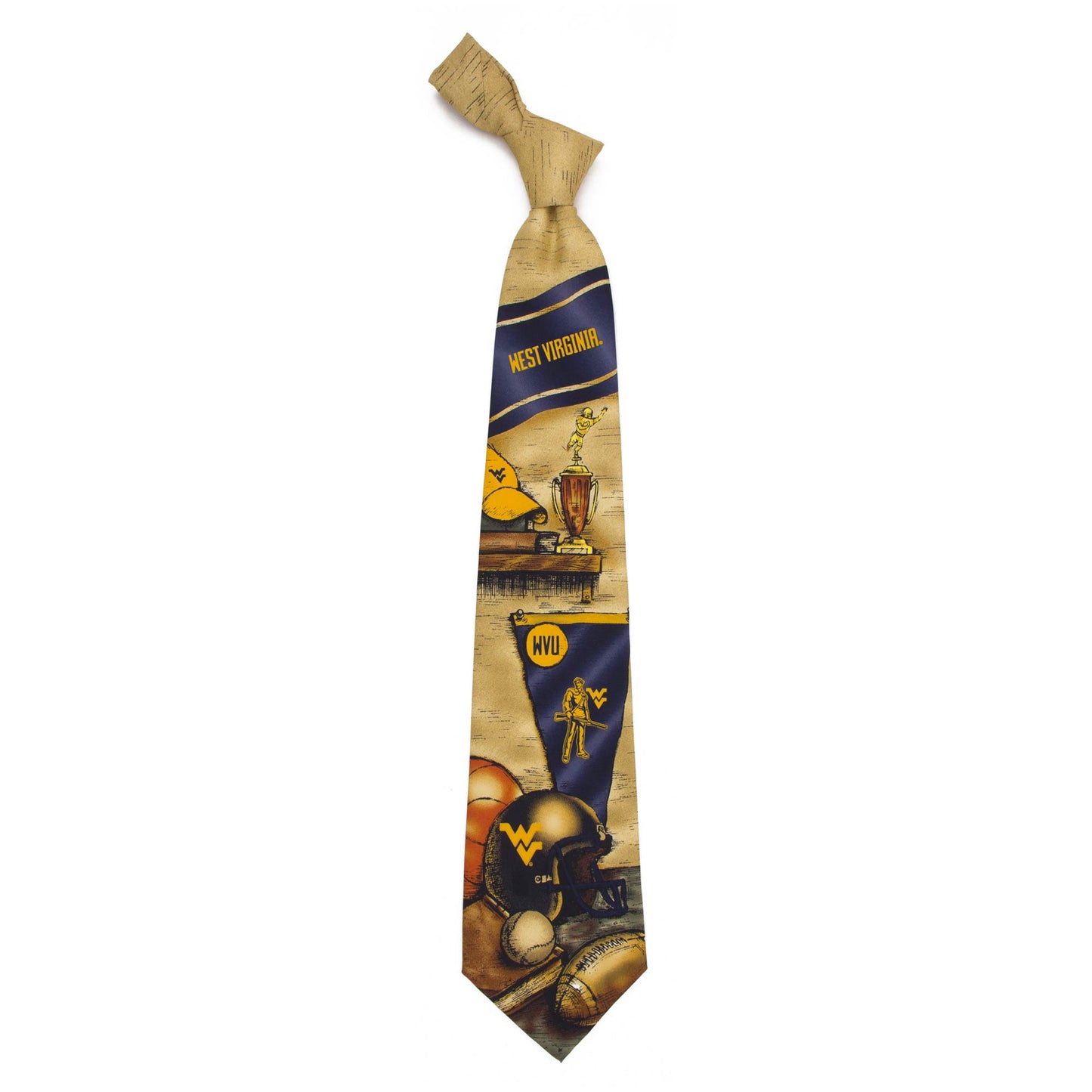 Men's West Virginia Mountaineers Nostalgia Tie