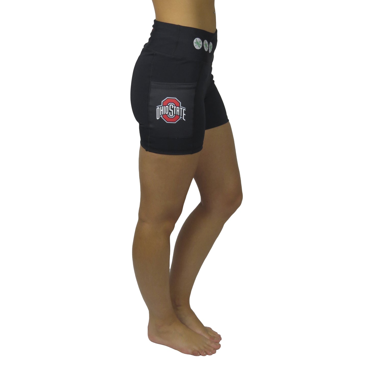 Women's Black Ohio State Buckeyes Victory Pocket Shorts