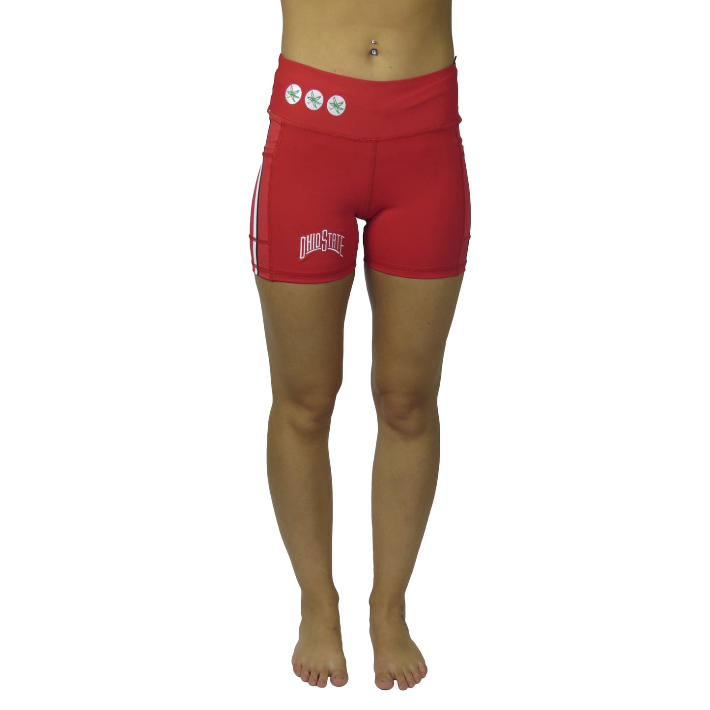 Women's Scarlet Ohio State Buckeyes Victory Pocket Shorts