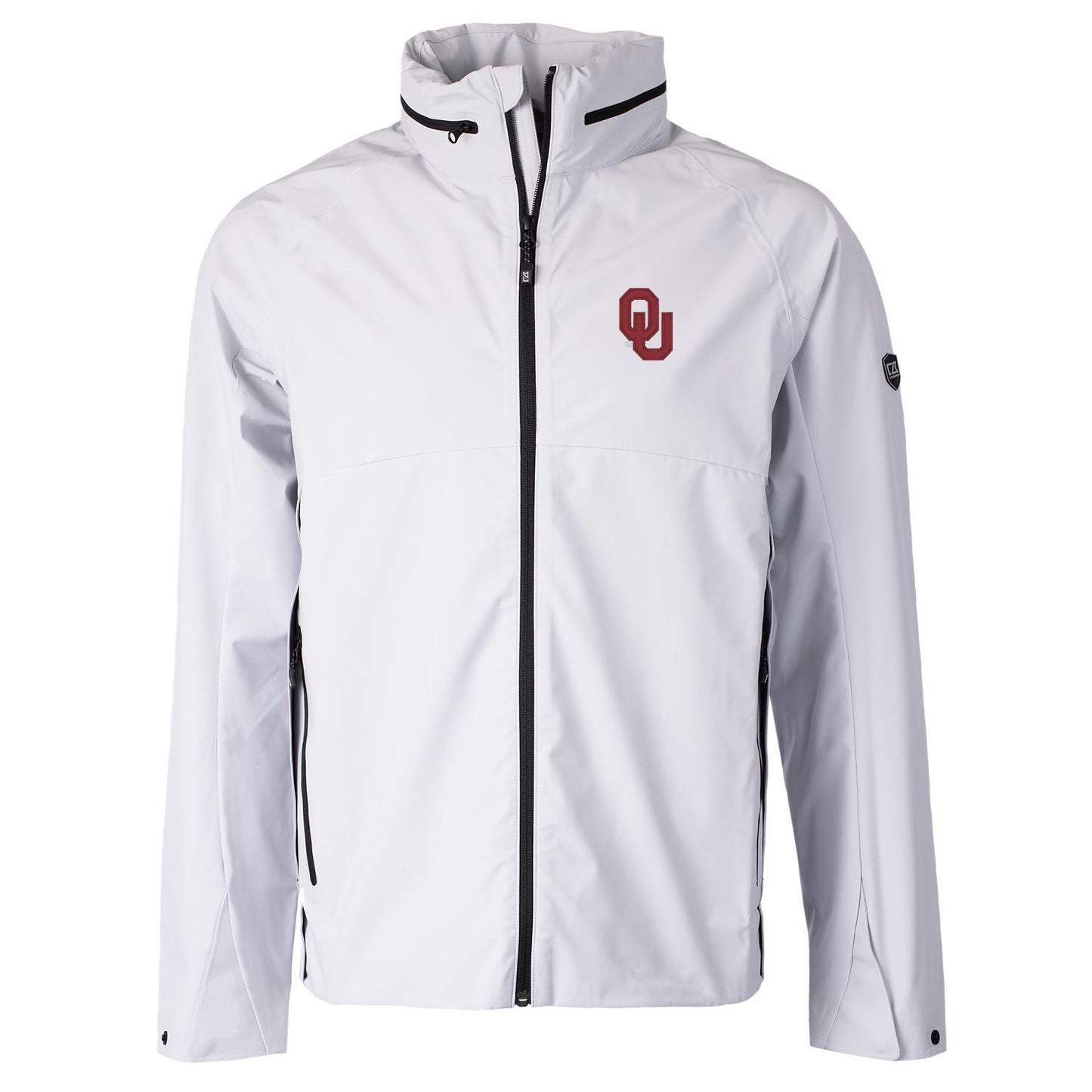 Men's Cutter & Buck Light Gray Oklahoma Sooners Vapor Full-Zip Jacket