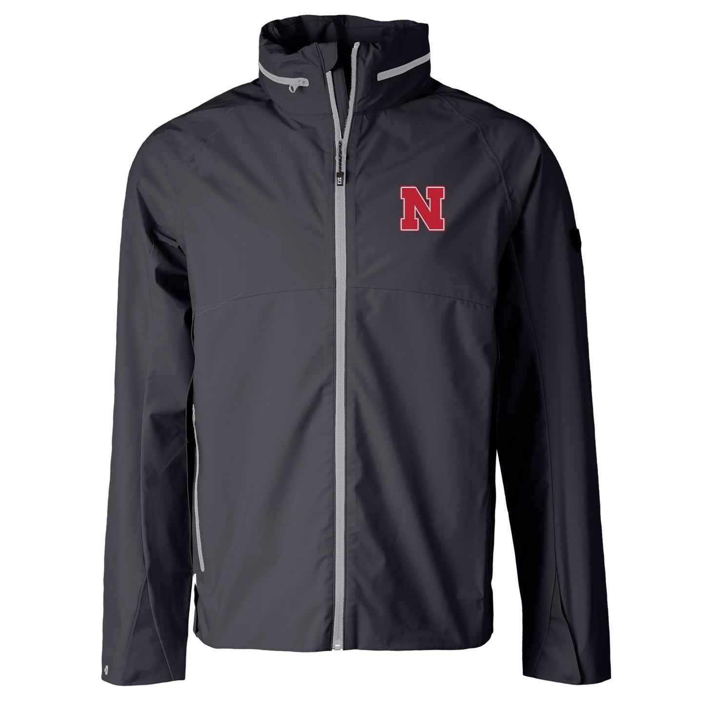 Men's Cutter & Buck Charcoal Nebraska Huskers Vapor Full-Zip Jacket