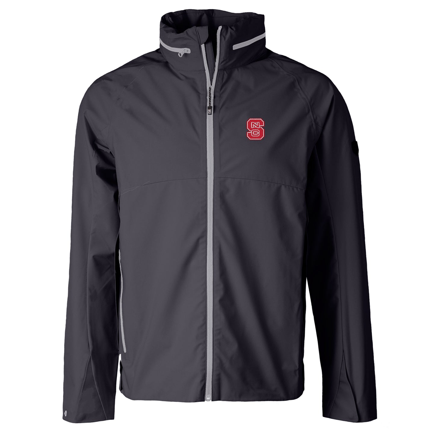 Men's Cutter & Buck Charcoal NC State Wolfpack Vapor Full-Zip Jacket